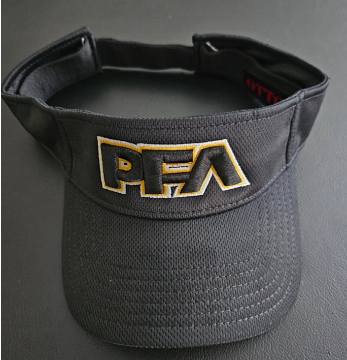 Black Visor with PFA Logo