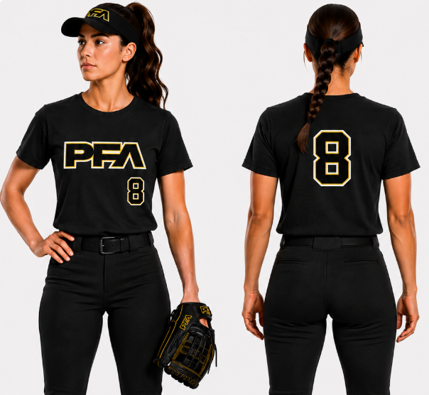 Womens DryFit Tee with Logo and Number