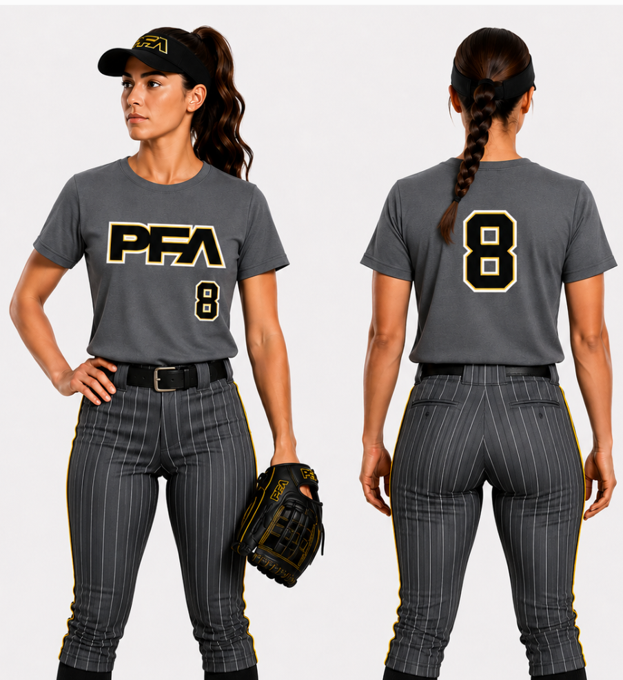 Womens DryFit Tee with Logo and Number